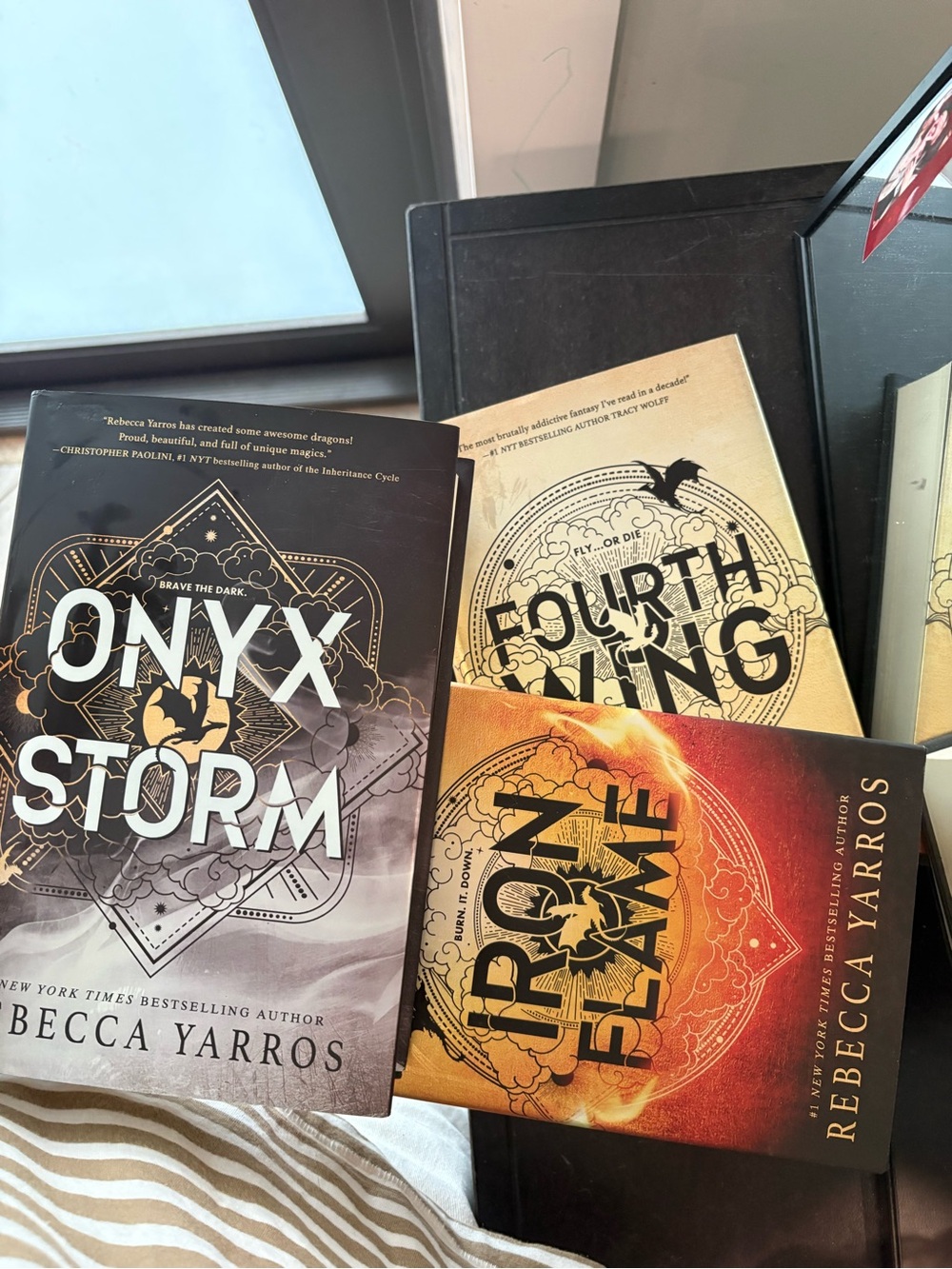 Book Set - Multicolor Covers (Onyx Storm, Fourth Wing, Iron Flame)